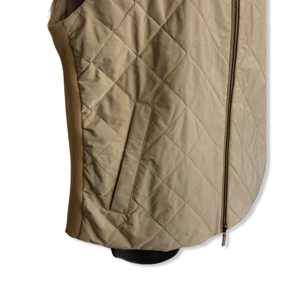 Casablanca Polo Equipment Italy Diamond Quilted Vest Zipper NWOT - Picture 5 of 8